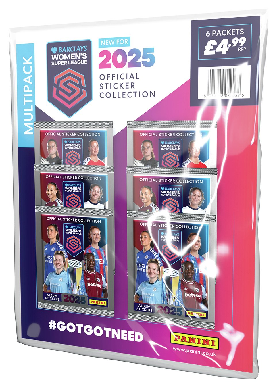 Panini Women Super League Sticker Collection Multipack