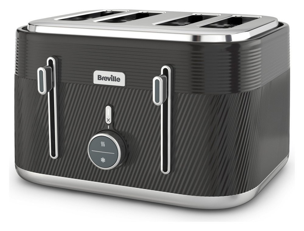 Breville Obliq VTT973 4-Slice Toaster - Black