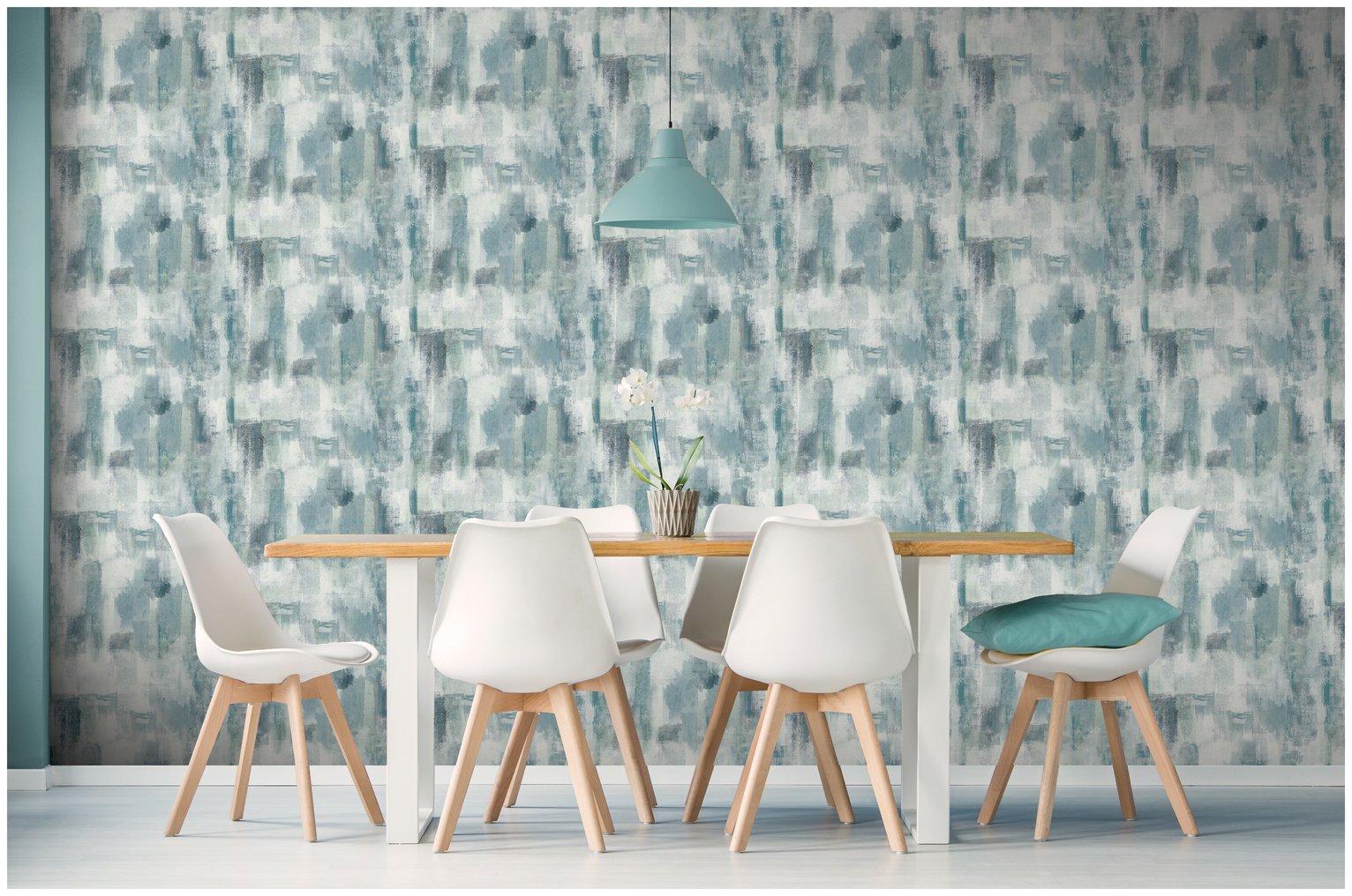 Arthouse Esselle Painterly Pattern Wallpaper - Blue