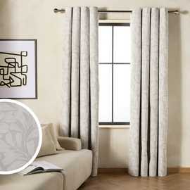 Habitat Leaf Blackout Eyelet Curtain
