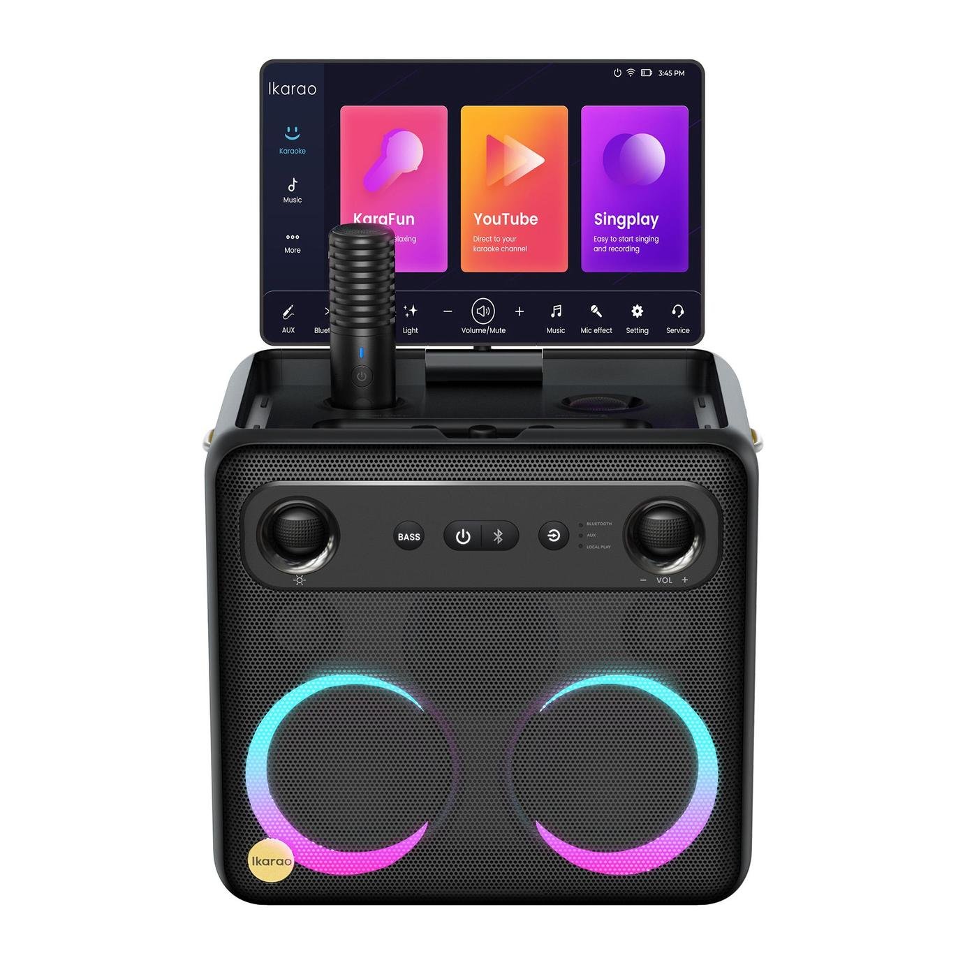 Ikarao Break X2 Smart Speaker Karaoke - Black