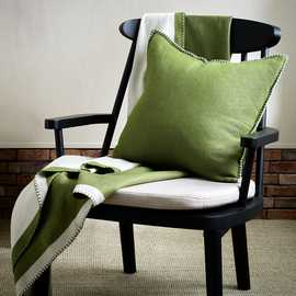 Habitat Blanket Stitch Cushion - Berry - 50x50cm