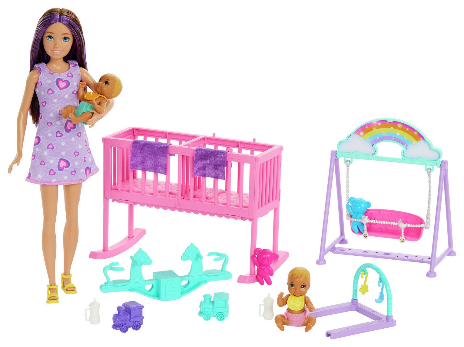 Barbie Skipper Babysitter Doll with Twin Nursery Playset
