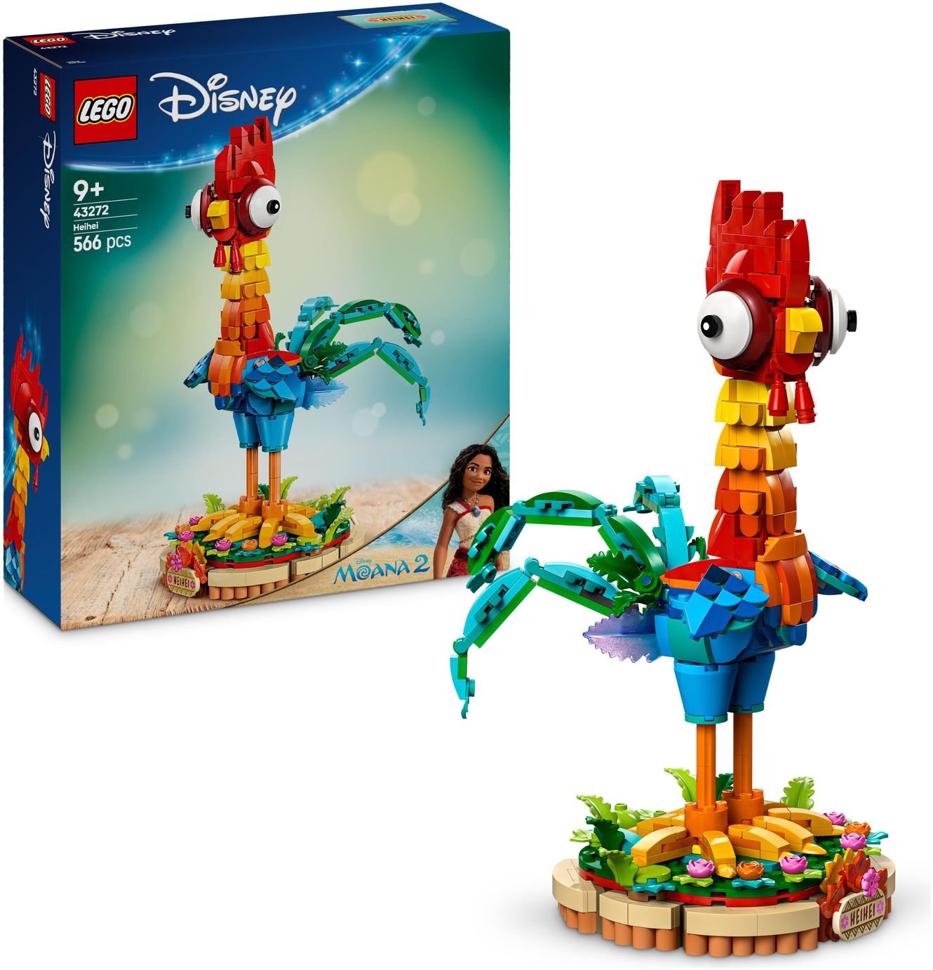 LEGO Disney Moana 2 Heihei Buildable Animal Toy 43272