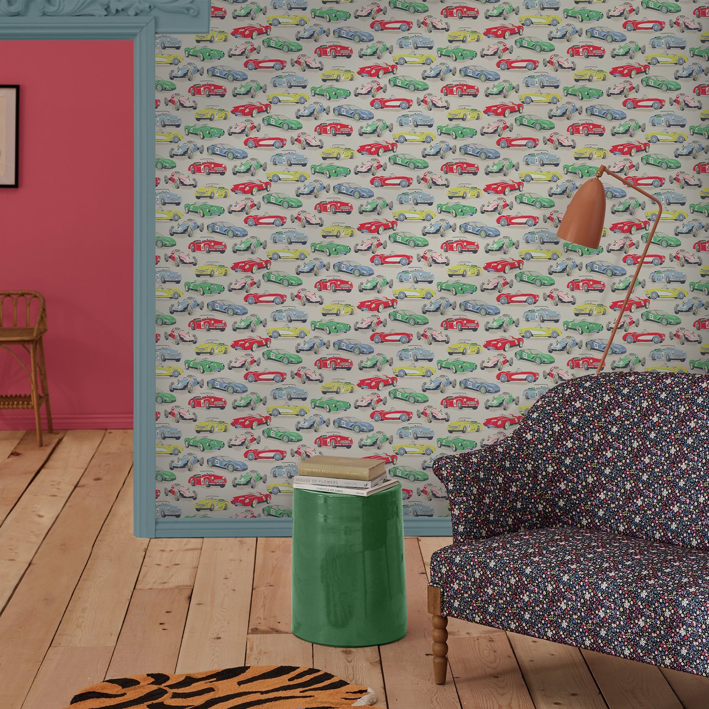 Cath Kidston Vintage Car Wallpaper