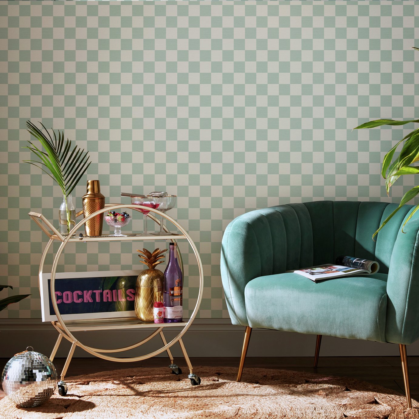 Envy Check Me Out Home Wallpaper - Mint Green