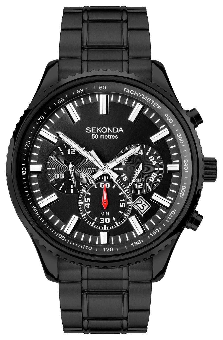Two Tone Argos Sekonda Men's Dual Time Bracelet Watch Buy Sekonda
