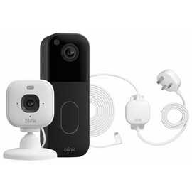 Blink Video Doorbell & Blink Mini 2K+ Security Camera with Power Adaptor