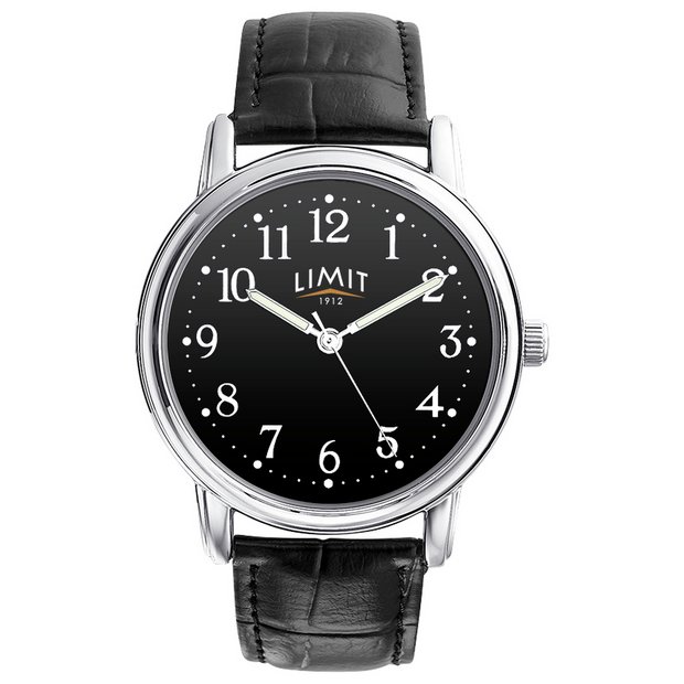 Seiko Argos Fob Watch Buy Limit Black Strap And Black Dial