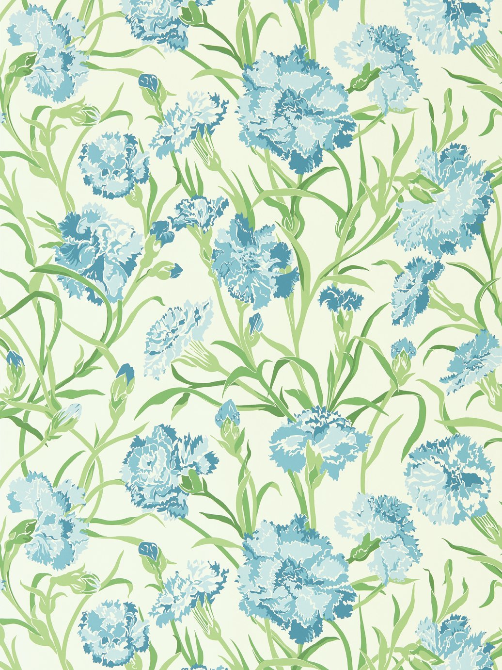 Harlequin Fleur De Joie French Blue Wide Width Wallpaper