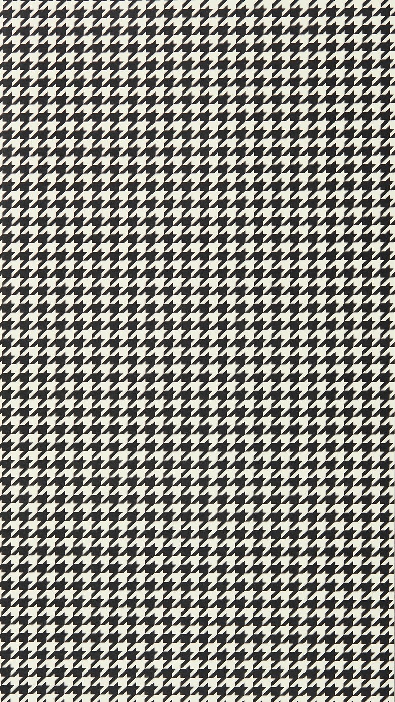 Harlequin Houndstooth Black Earth Wide Width Wallpaper