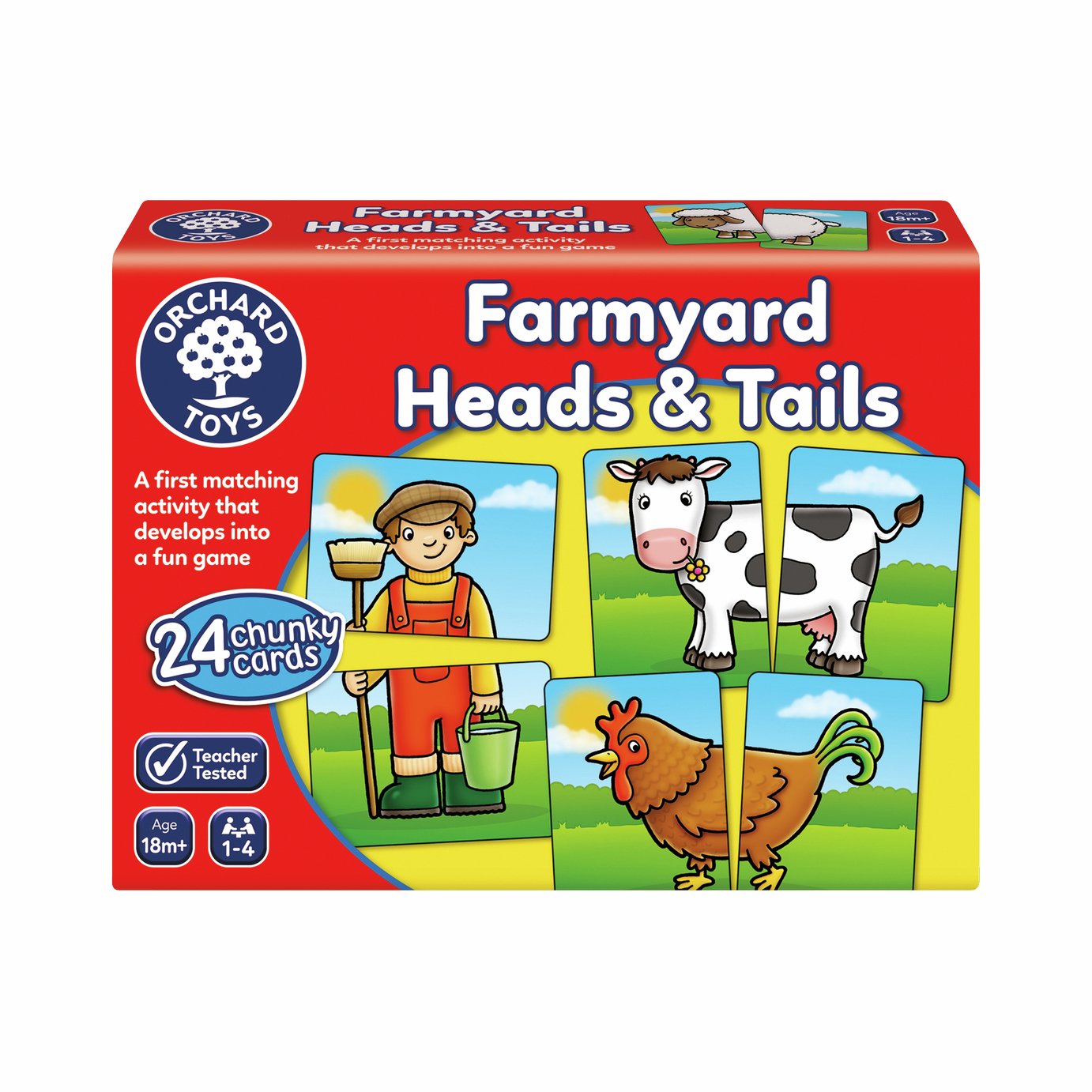 Orchard Toys Farmyard Heads And Tails Game
