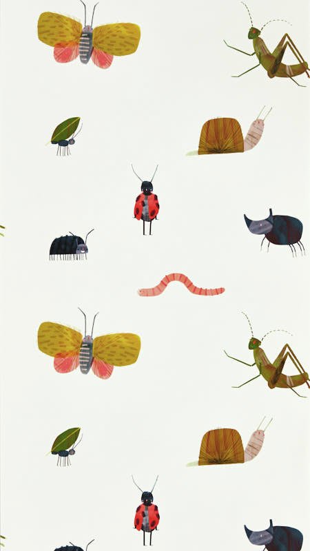 Harlequin Kids Garden Friends Multi Coloured Wallpaper