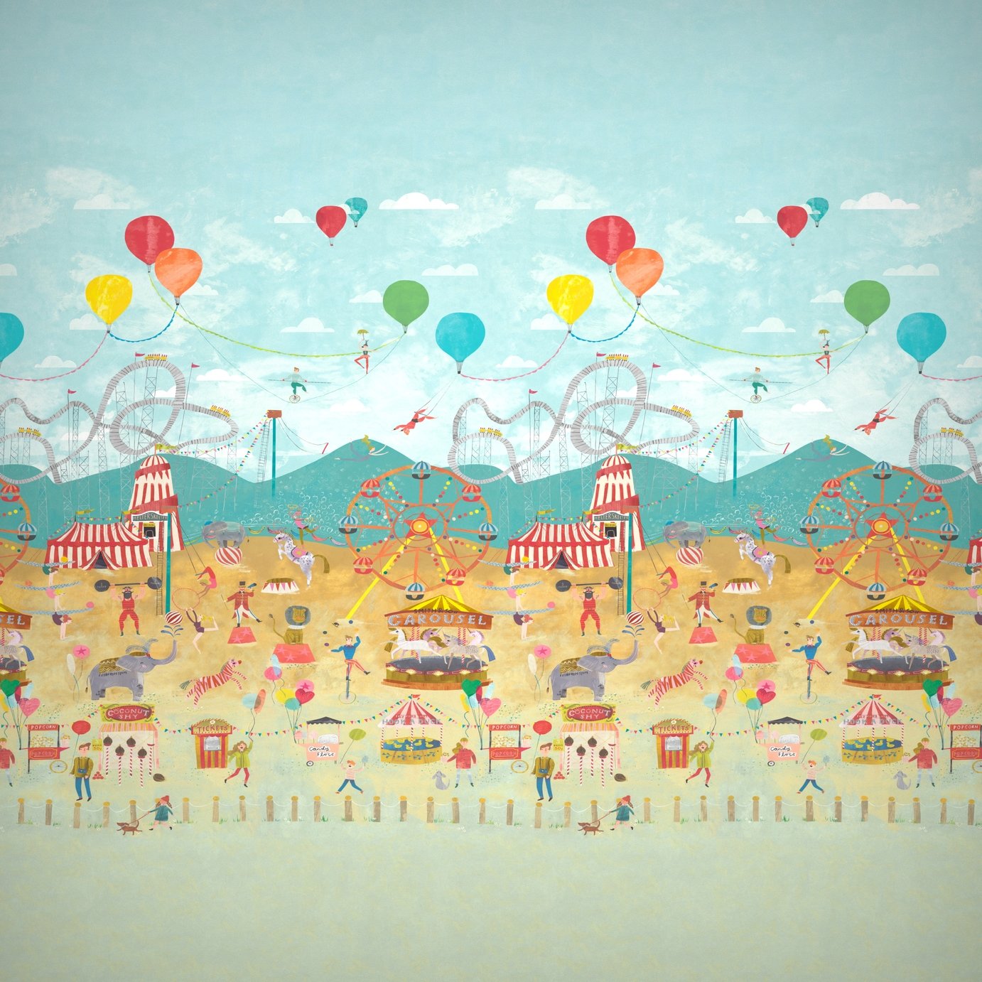 Harlequin Kids Life's a Circus Wallpaper