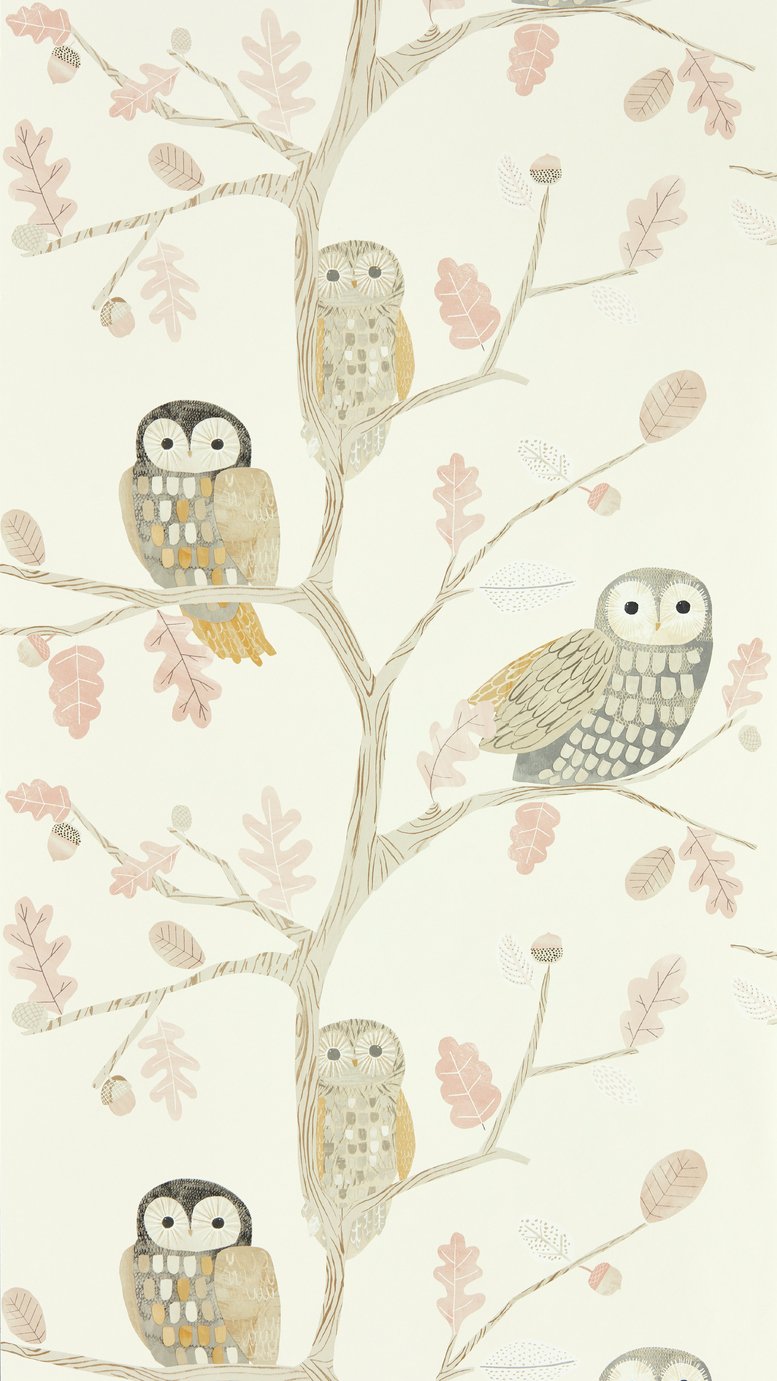 Harlequin Kids Little Owls Kiwi Cream Wallpaper