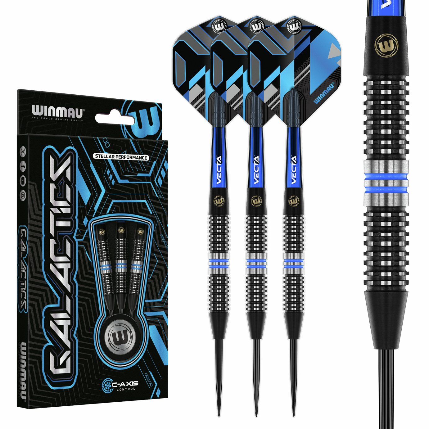 Winmau Galactics 24g 90% Tungsten Darts Set