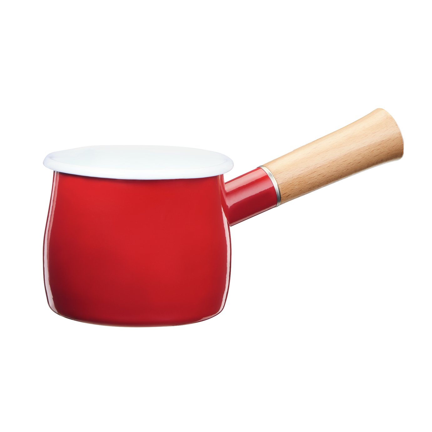 Argos Home 10cm Carbon Steel Milk Pan - Red