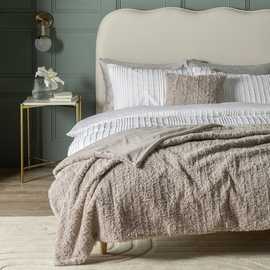 Habitat Faux Fur Textured Throw