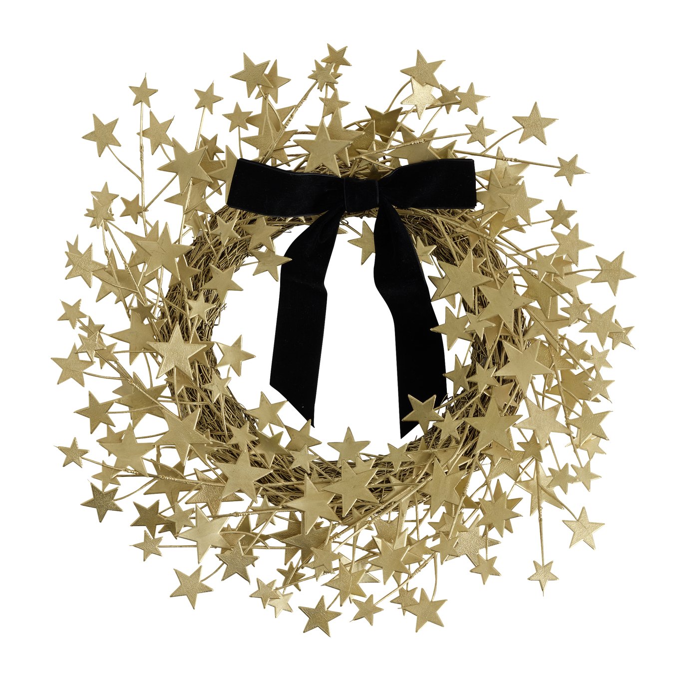 Argos Home Star Shaped Wreath with Bow