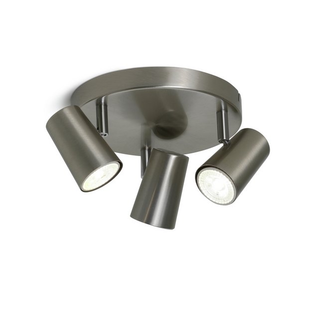 Brushed chrome on sale ceiling spotlights