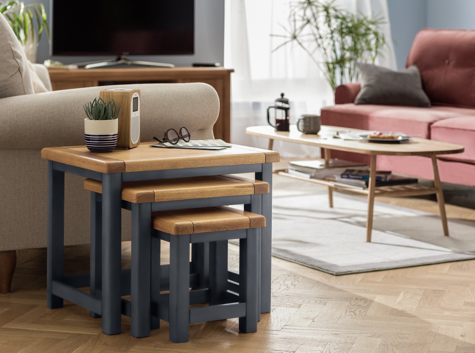 Argos Home Kent Nest of 3 Tables 