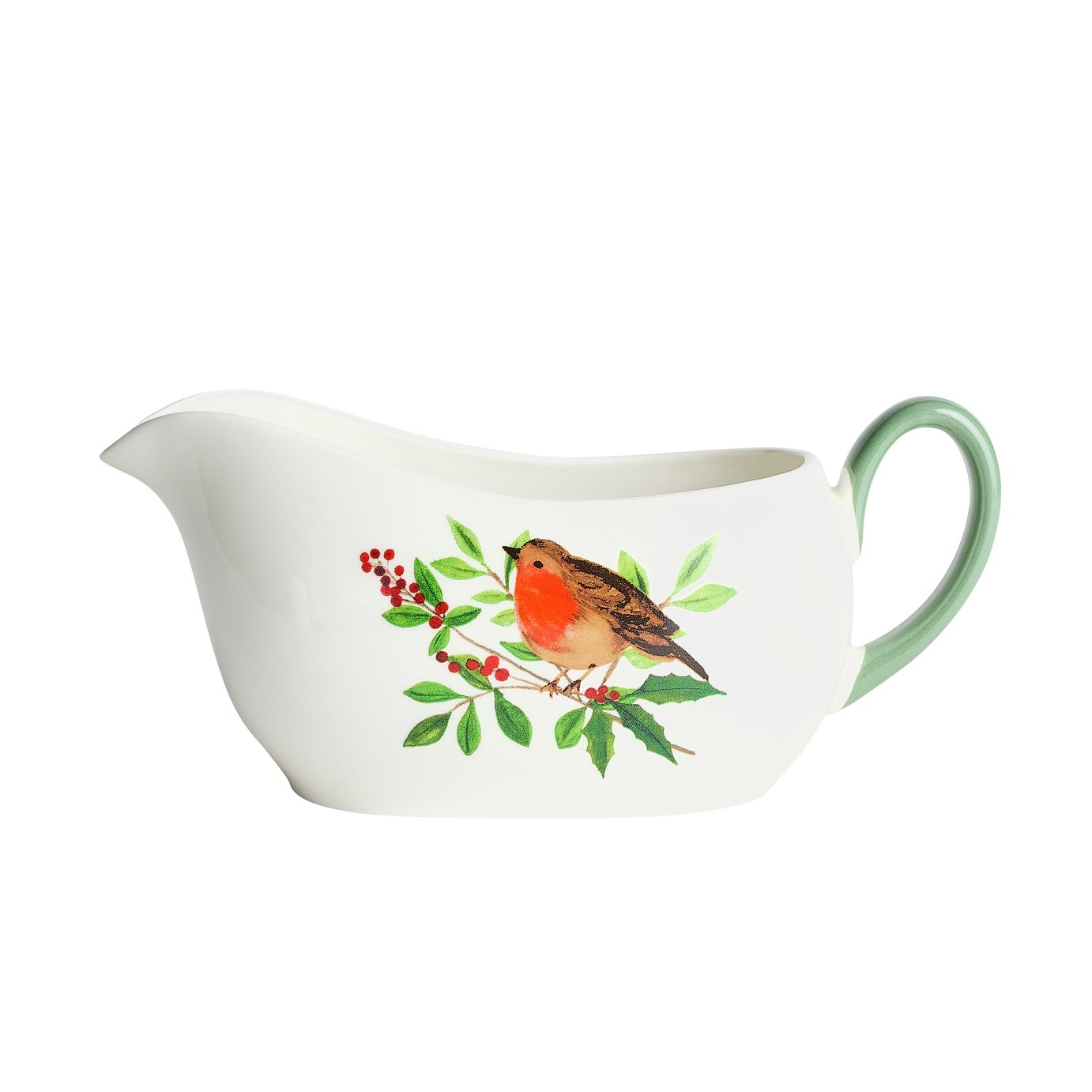 Argos Home Robin Stoneware Gravy Boat - White
