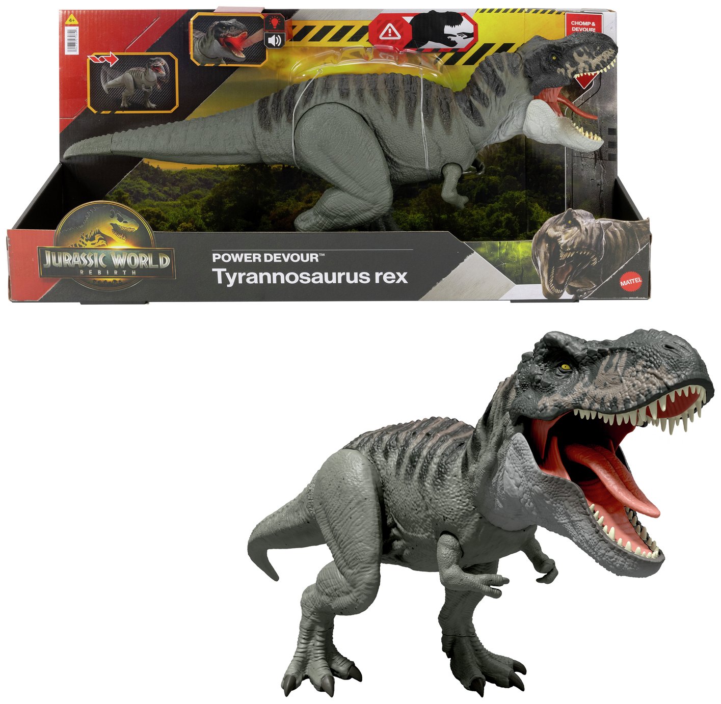 Jurassic World Rebirth Power Devour Tyrannosaur DinosaurToy