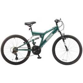 Piranha 24 Inch Unisex Mountain Bike - Dark Green