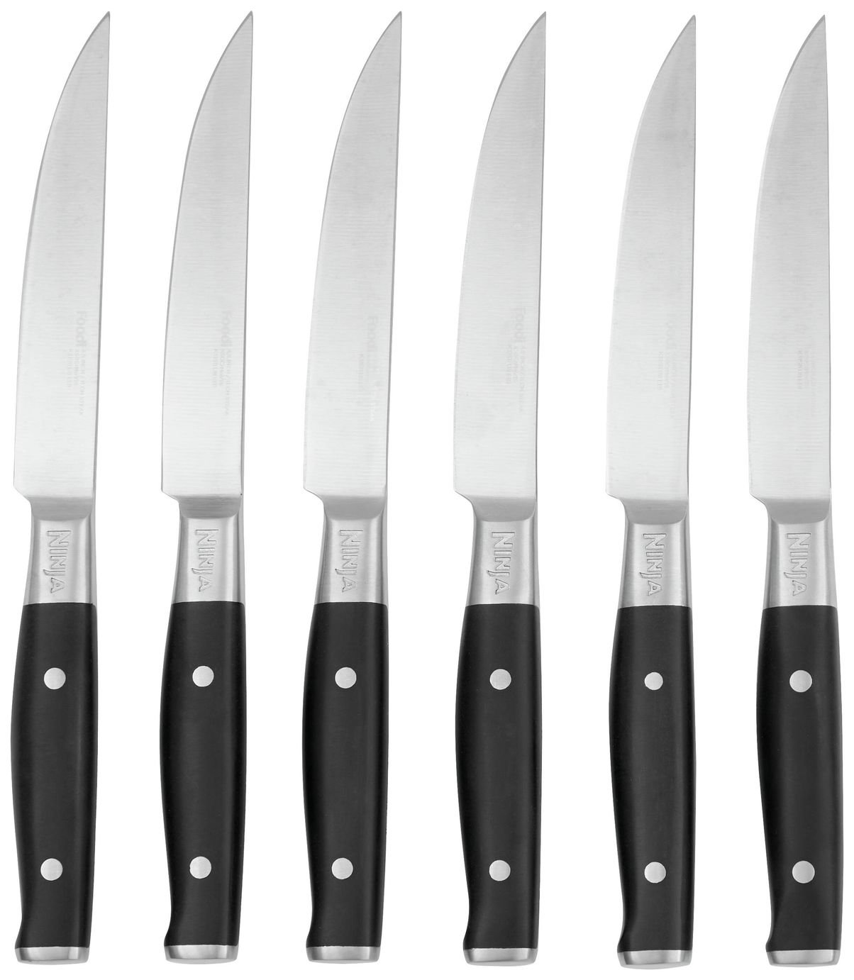 Ninja 6 Piece Steak Knife Set- Black