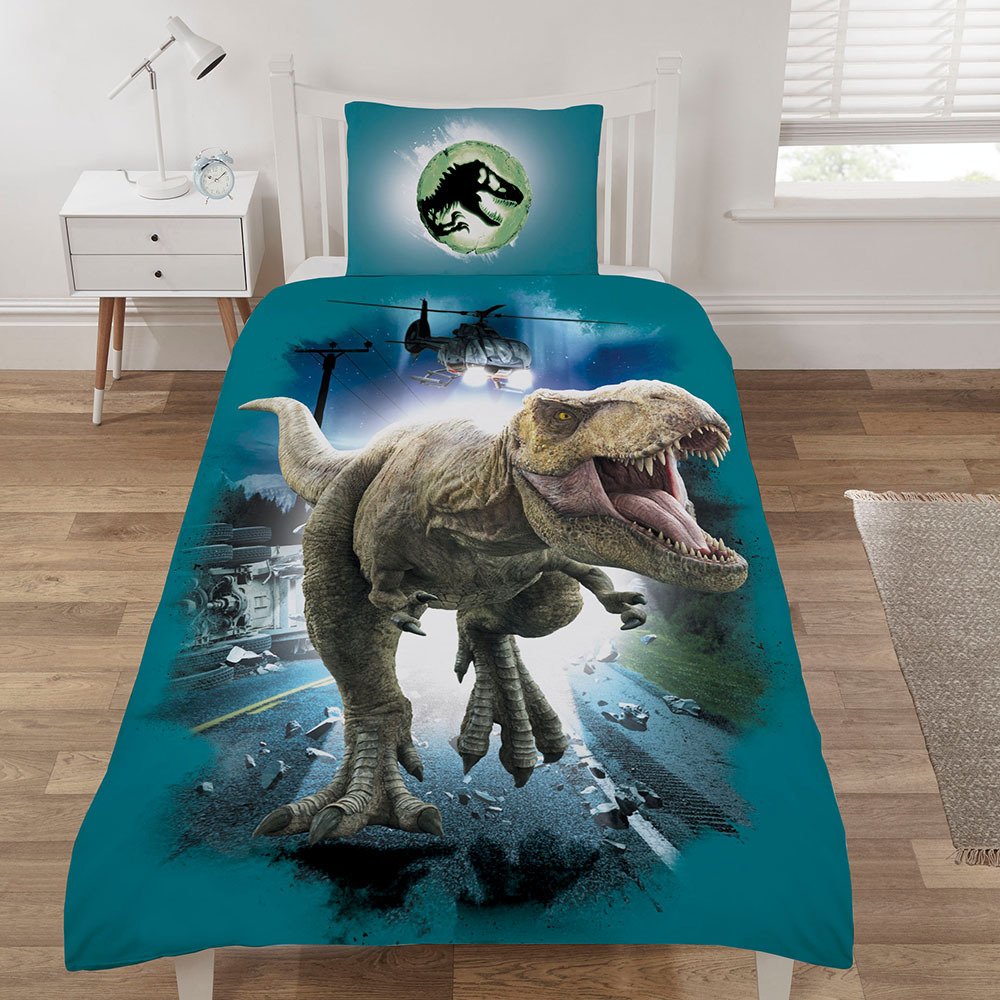 Jurassic World Helicopter Kids Bedding Set - Single