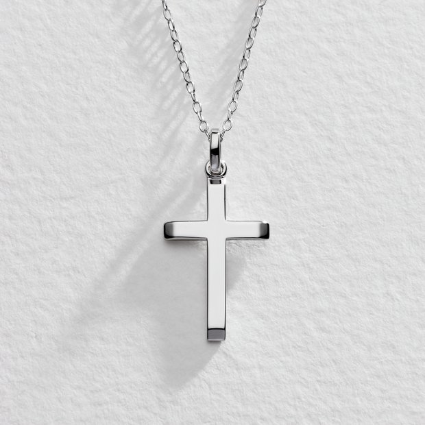 Argos cross necklace gold sale