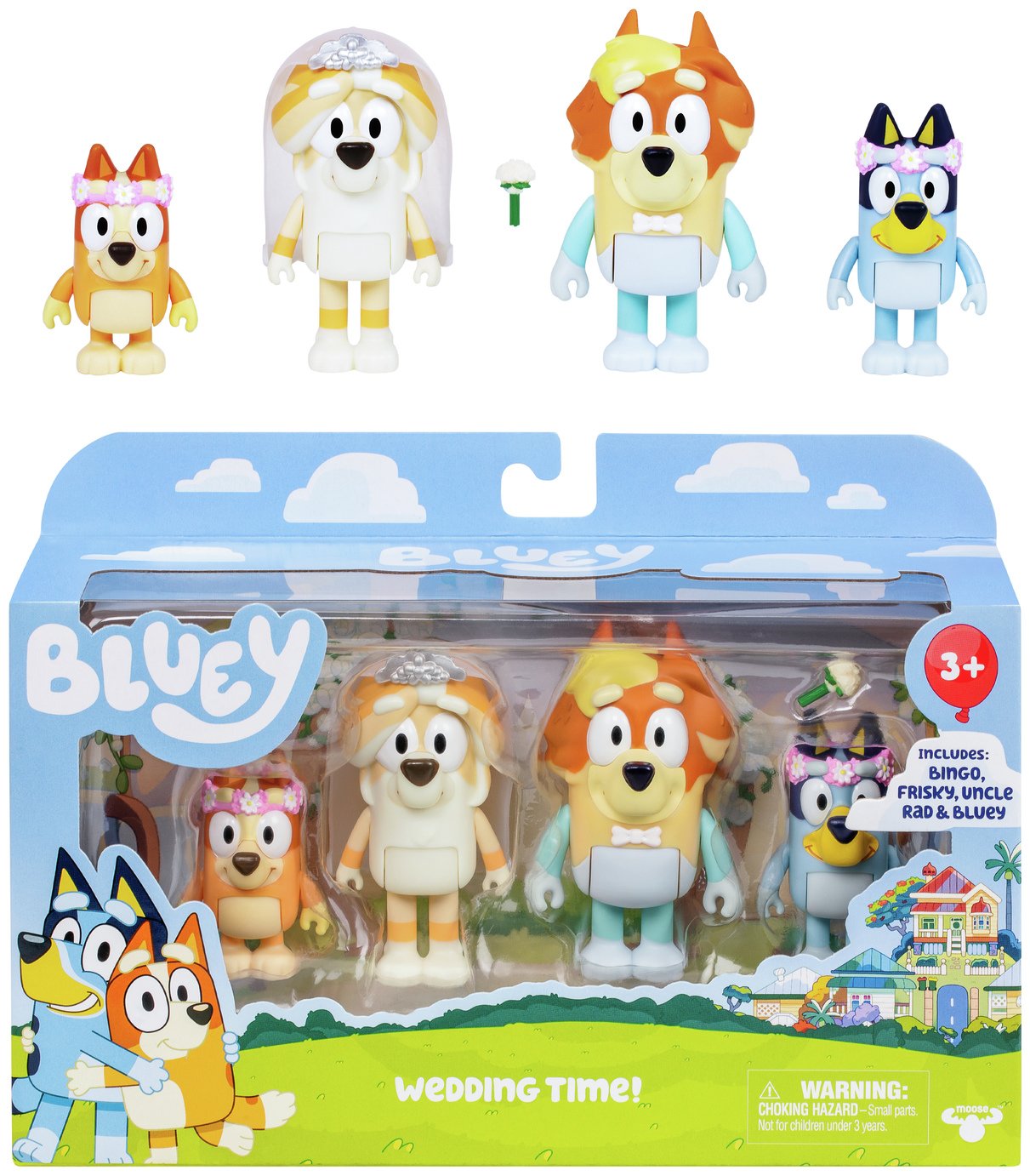 Bluey S10 Character Figures Wedding Time -  4 Pack