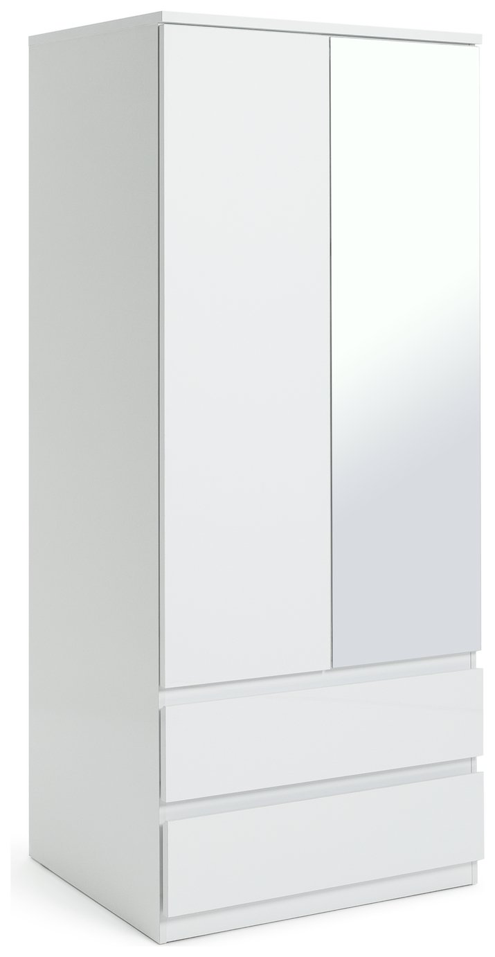 Argos Home Jenson 2 Drawer 2 Door Mirror Wardrobe