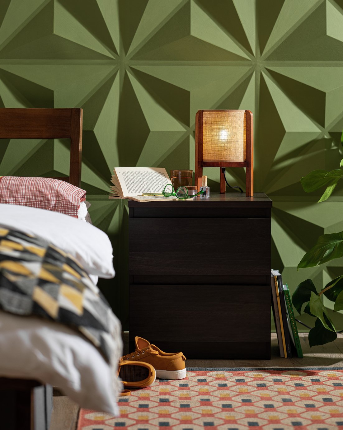 Argos Home Jenson 2 Drawer Bedside Table