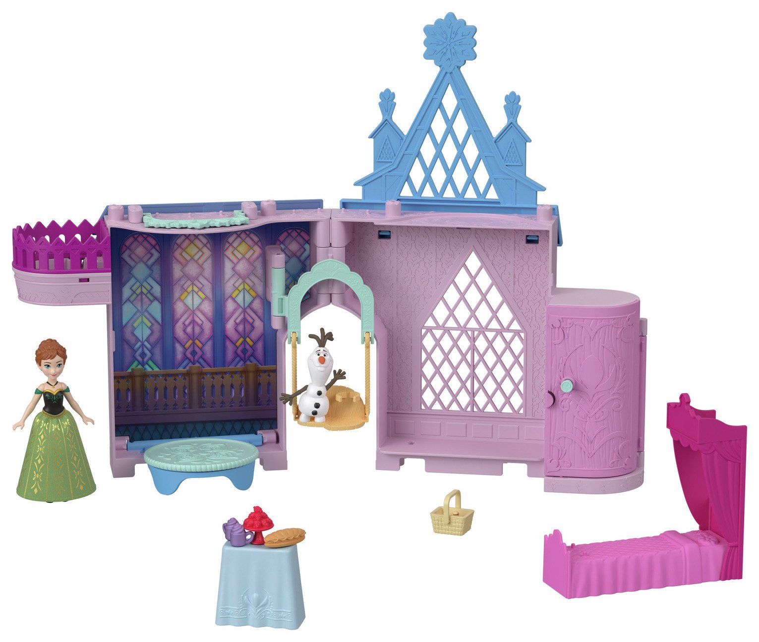 Disney Frozen Storytime Stackers Playset with Small Doll