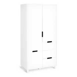 Habitat Henri 2 Door 2 Drawer Wardrobe - White