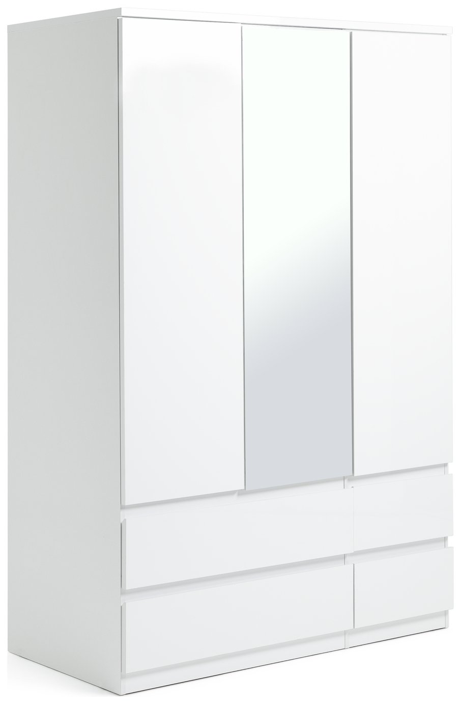 Argos Home Jenson 3 Door 4 Drawer Mirror Wardrobe