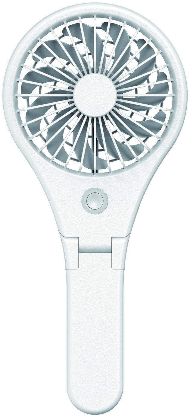 Bush White Handheld & Foldable Desk Fan - 4 Inch