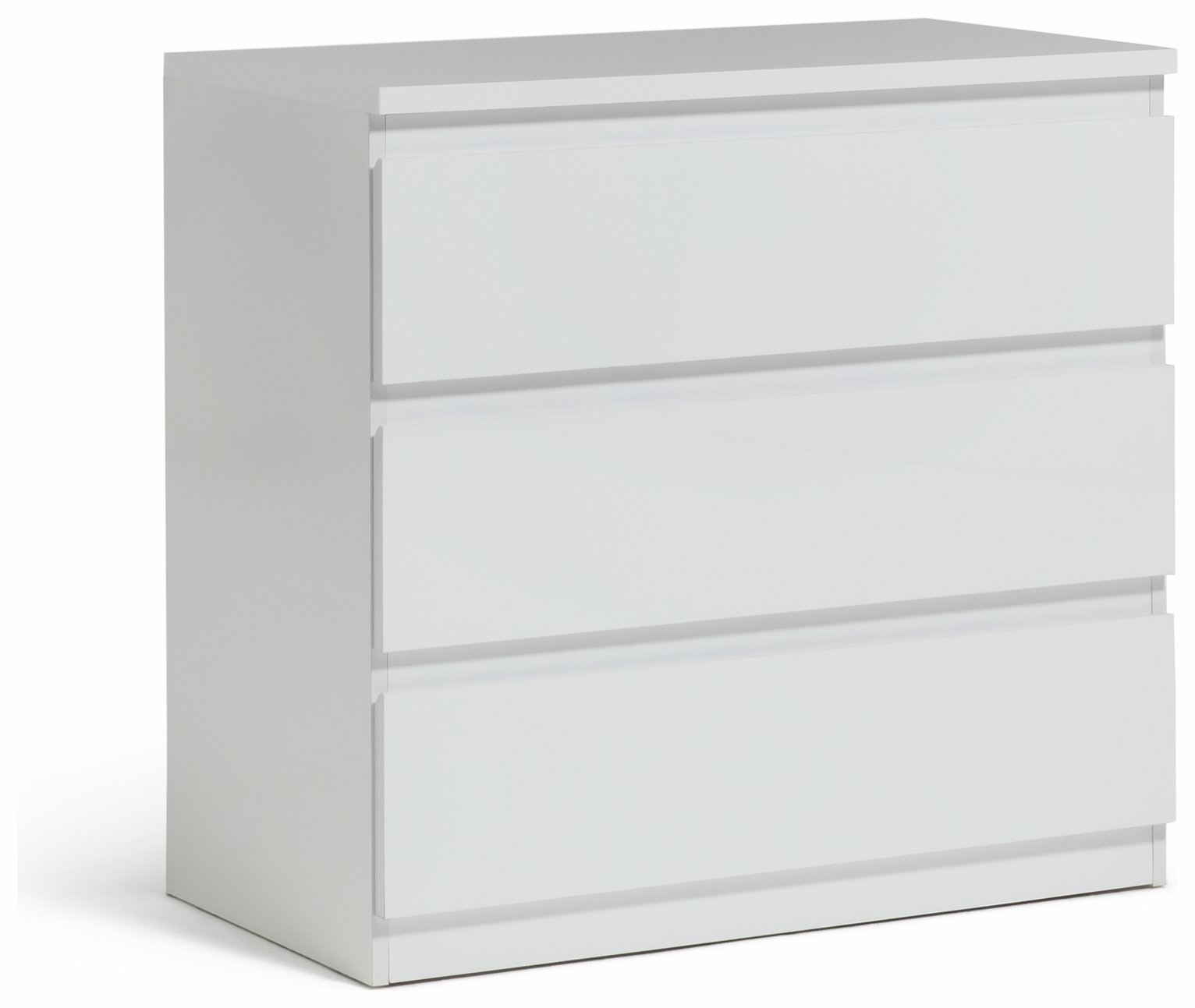 Argos Home Jenson 3 Drawer Chest - White Gloss
