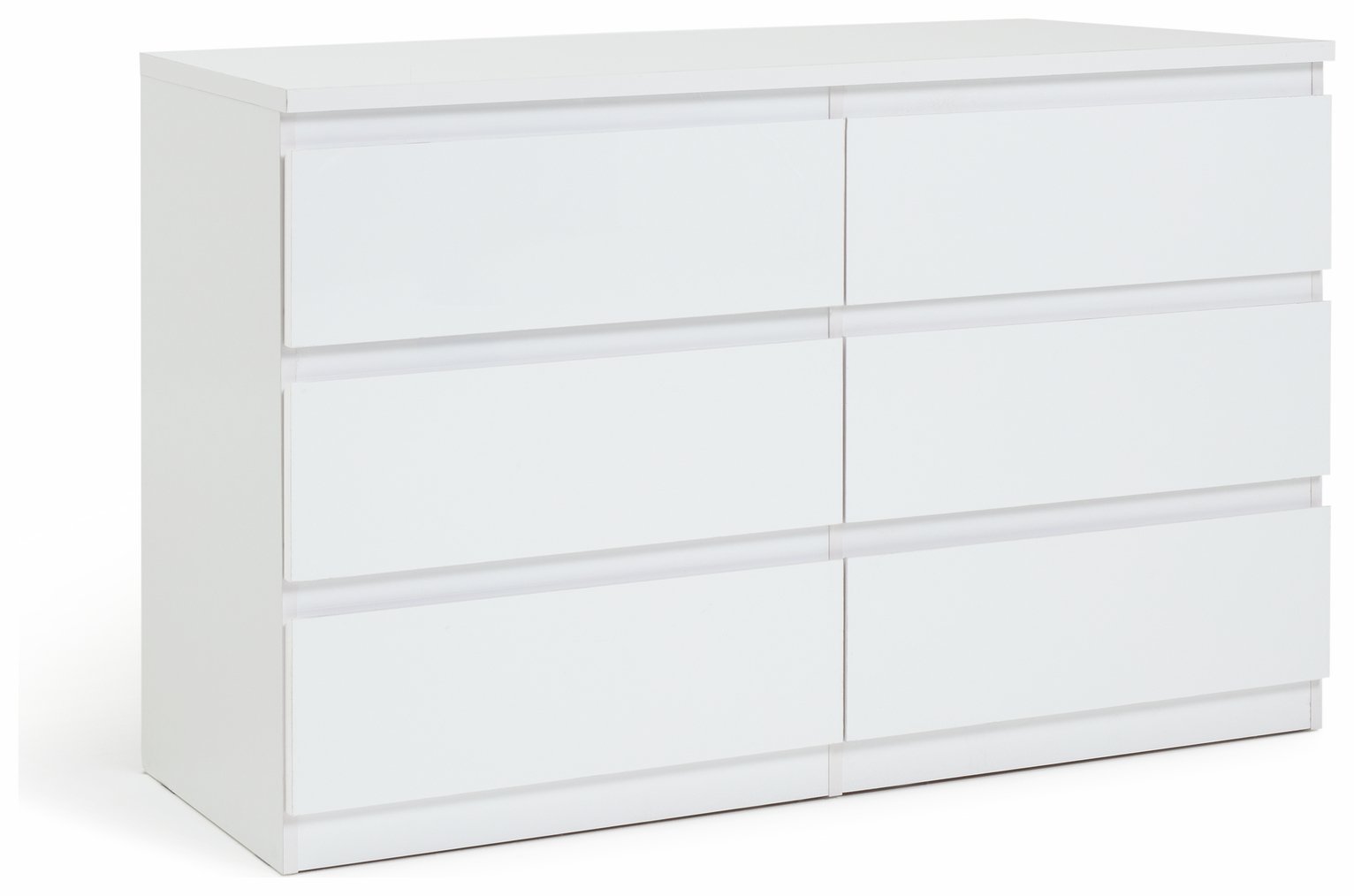 Argos Home Jenson 6 Drawer Chest - White Gloss