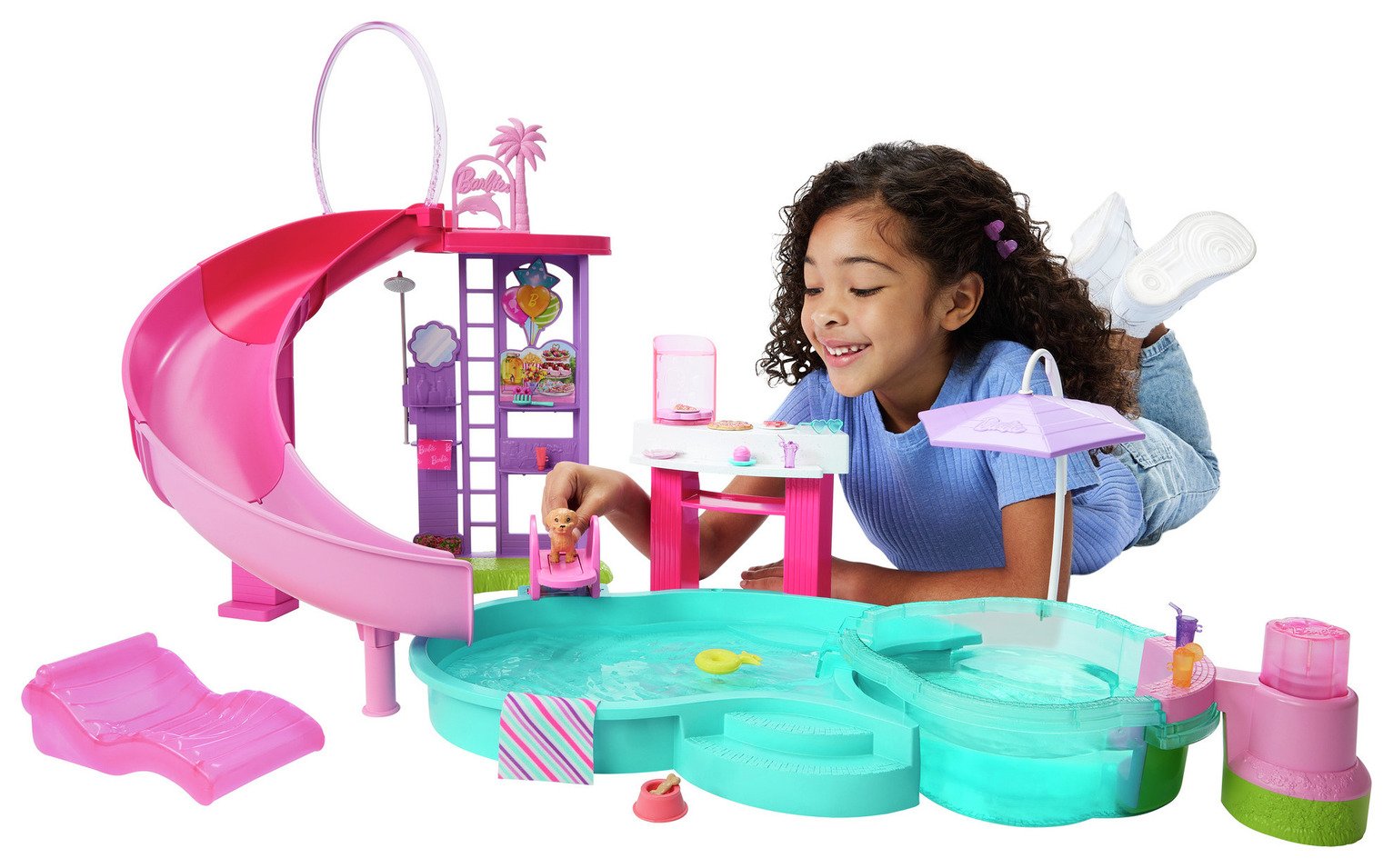 Buy Barbie Dream Boat Playset with Pool, Slide Accessories