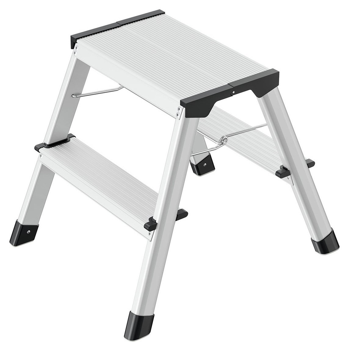 Hailo D60 2 Trend Folding Step Stool - Grey