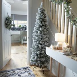 Habitat Slim 6ft Pop Up Snowy Artificial Christmas Tree