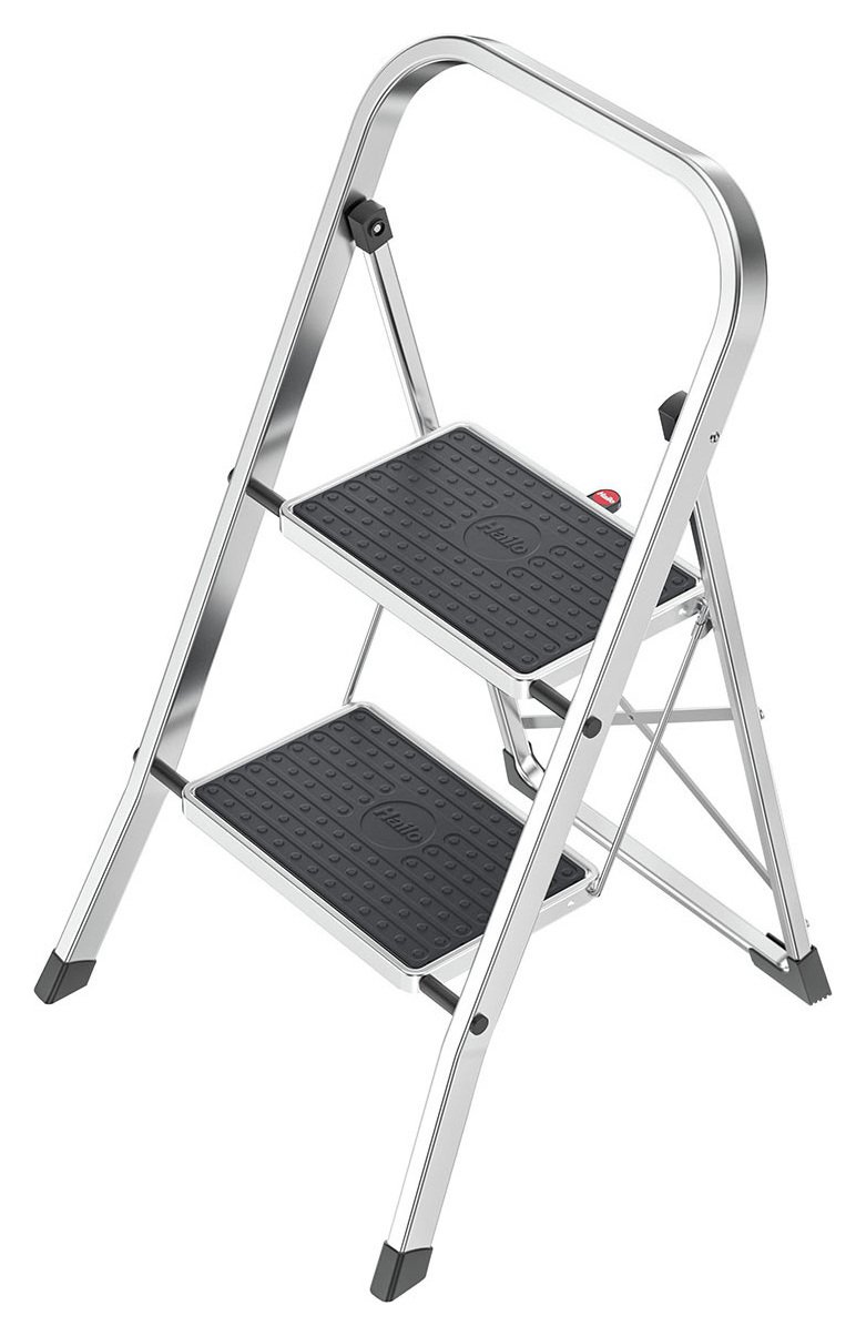Hailo K70 2-Step Flat Aluminium Step Stool