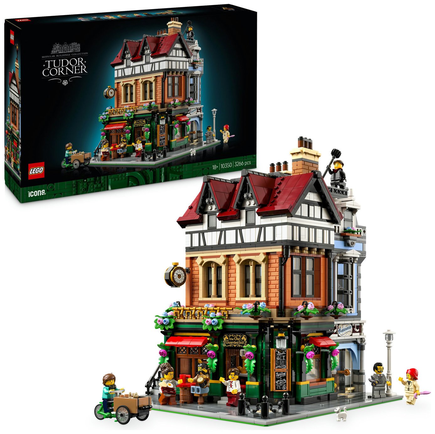 LEGO Icons Tudor Corner Miniature House Kit for Adults 10350