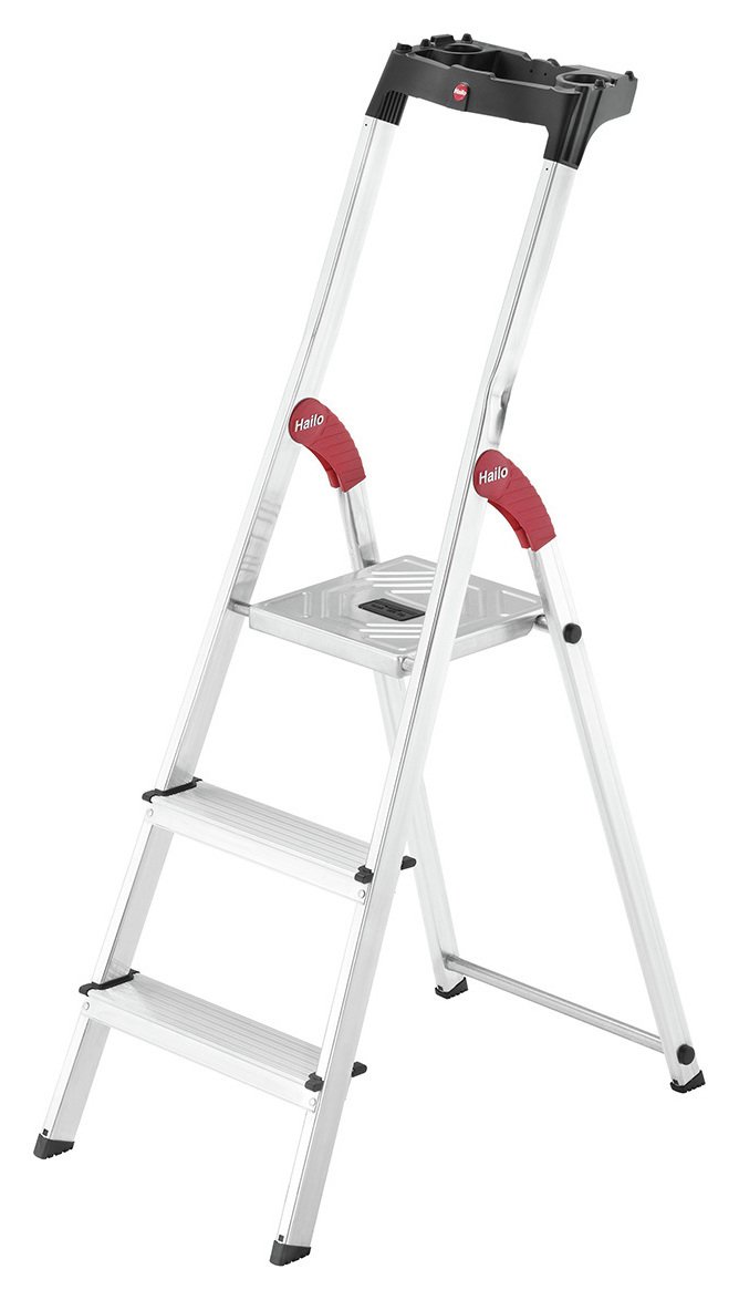 Hailo L60 3 Tread Aluminium Step Ladder