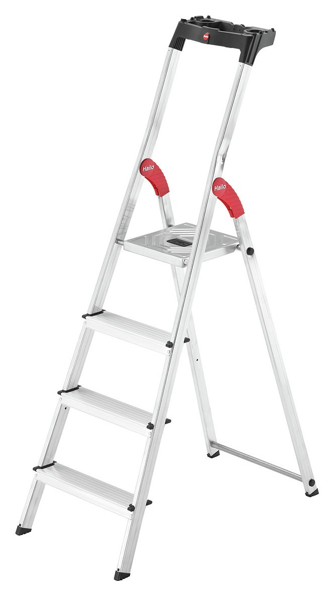 Hailo L60 4 Tread Aluminium Safety Step Ladder