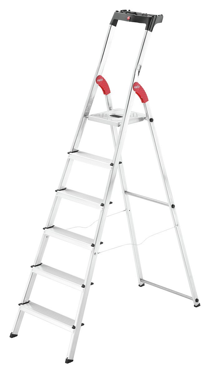 Hailo L60 6 Tread Aluminium Safety Step Ladder