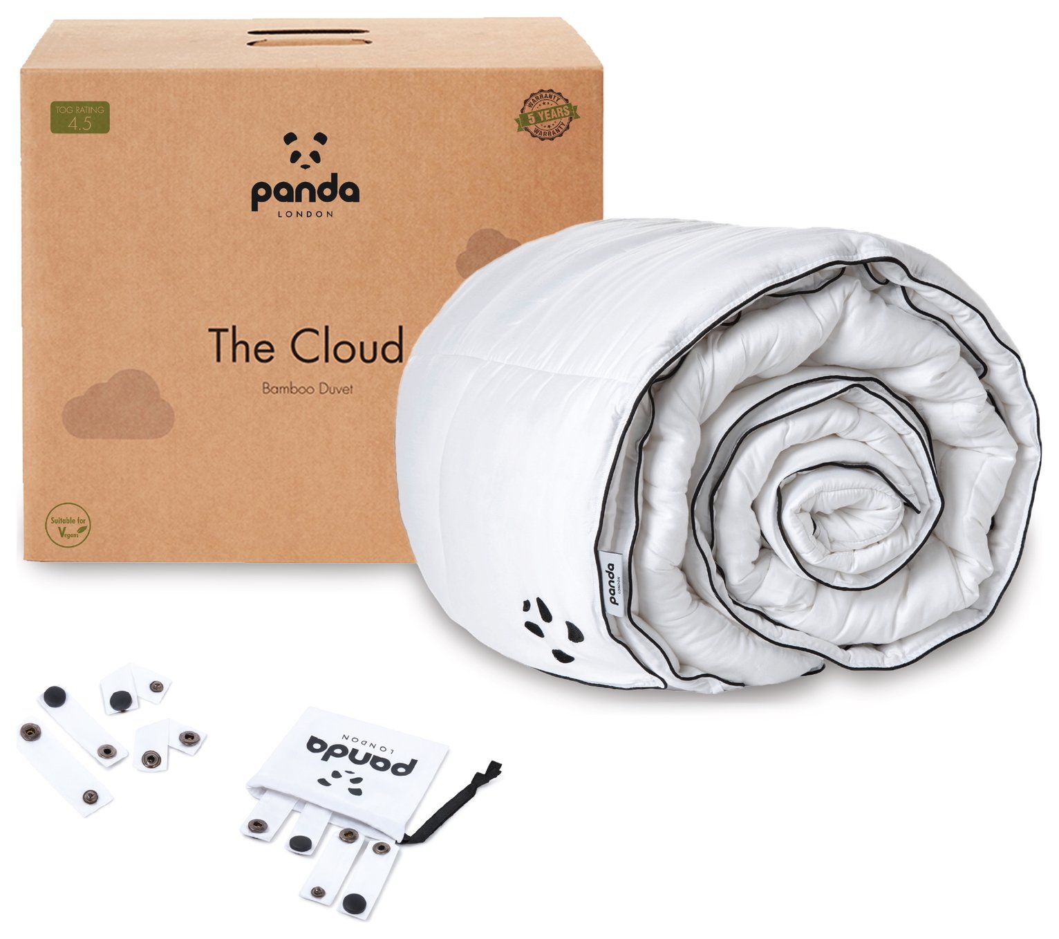 Panda The Cloud 4.5 Tog Bamboo Duvet