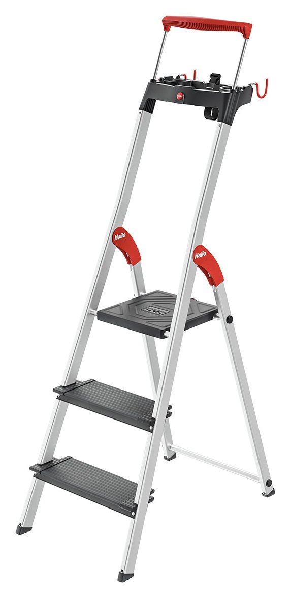 Hailo 3 Tread Aluminium Safety Step Ladder
